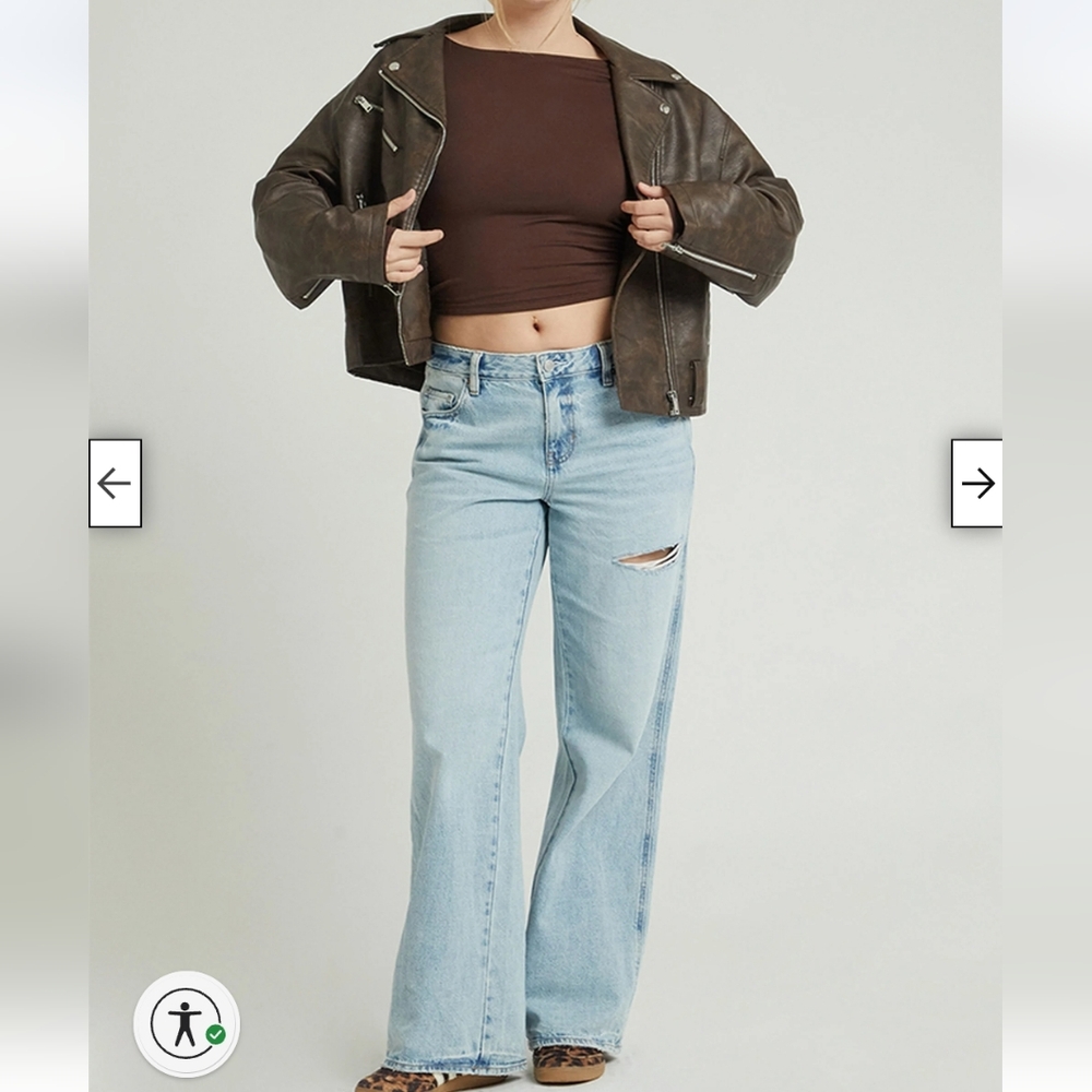 Pacsun Casey Low Rise Baggy 29 Ultra Flattering Fit! Cutest Baggy Jeans! - Picture 5 of 11